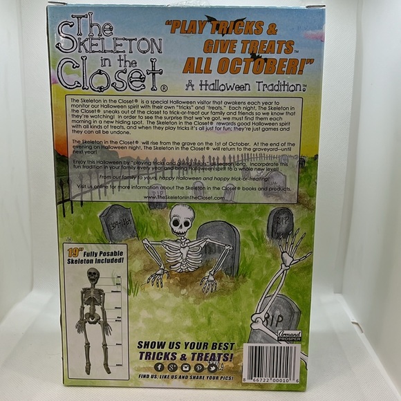 Skeleton and Story Book, like Elf on a Shelf - Picture 5 of 16